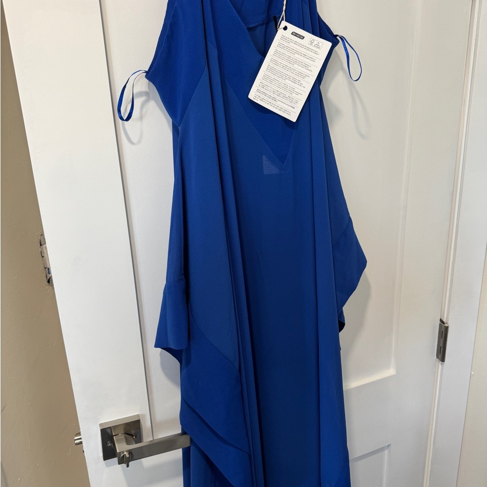 Elegant Blue Sleeveless Dress